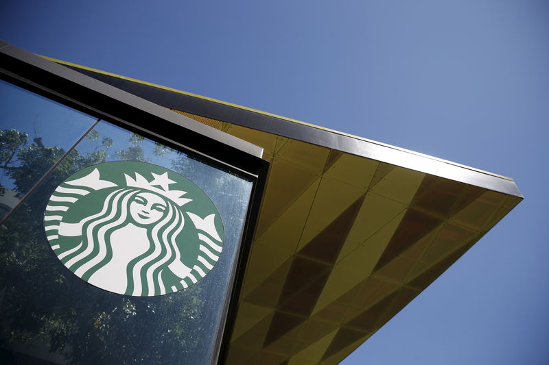 Starbucks quarterly global sales drop larger than expected on China weakness By Reuters