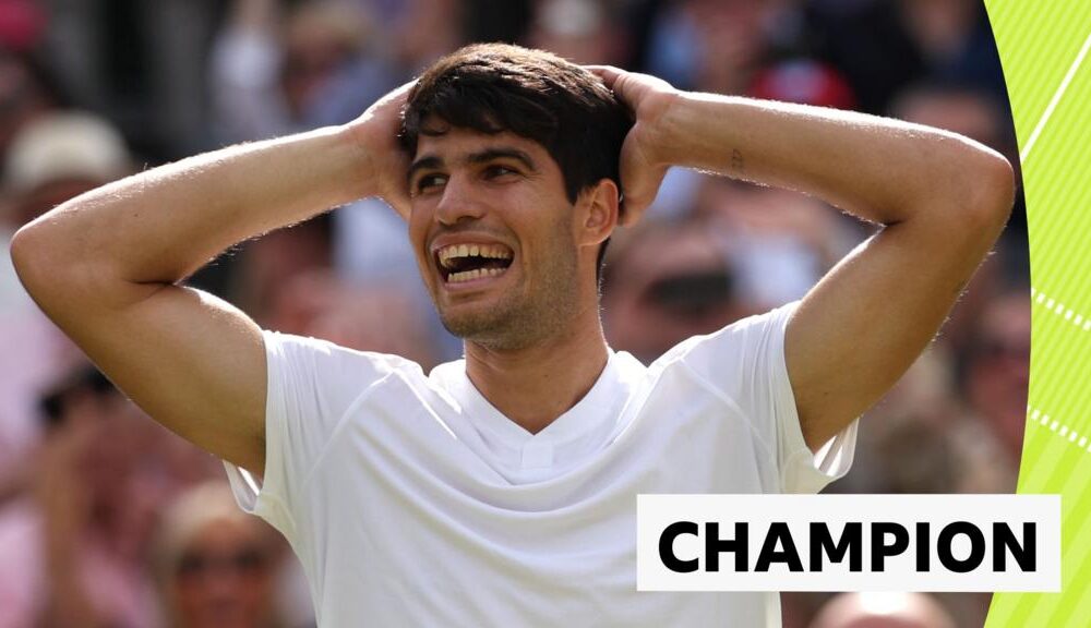 The moment Alcaraz won back-to-back Wimbledon titles