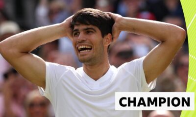 The moment Alcaraz won back-to-back Wimbledon titles