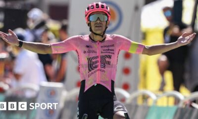 Tour de France: Richard Carapaz completes solo win on stage 17