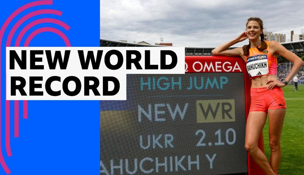 Ukraine's Mahuchikh breaks 37-year-old high jump world record