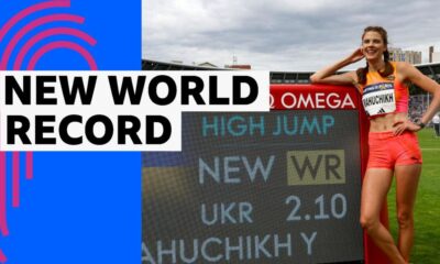 Ukraine's Mahuchikh breaks 37-year-old high jump world record