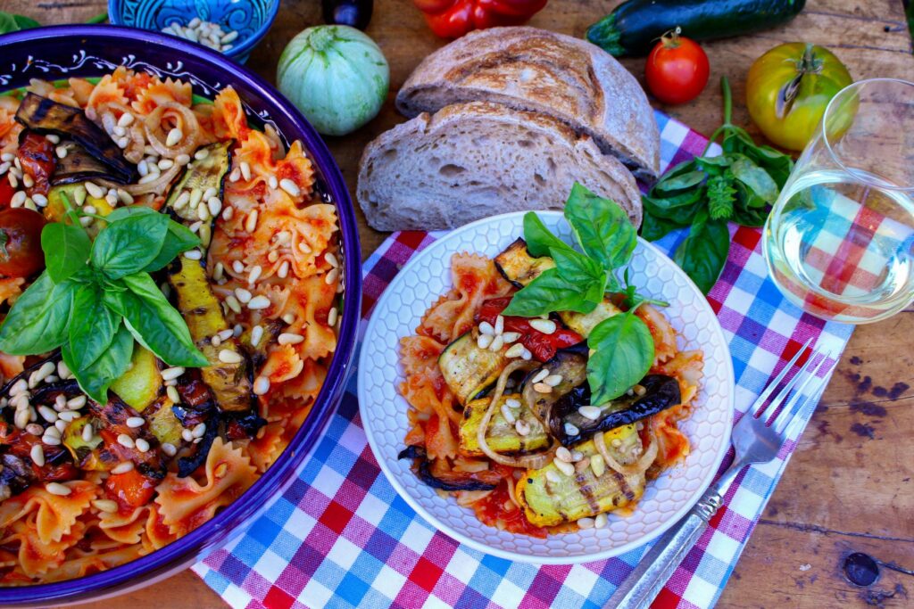 Vegan Pasta with Roasted Vegetables