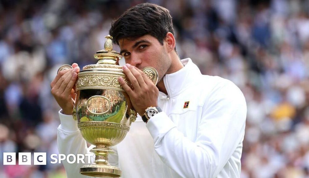 Wimbledon 2024 final: Carlos Alcaraz beats Novak Djokovic to retain men's title