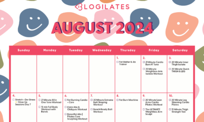 Your Blogilates August 2024 Workout Calendar!!