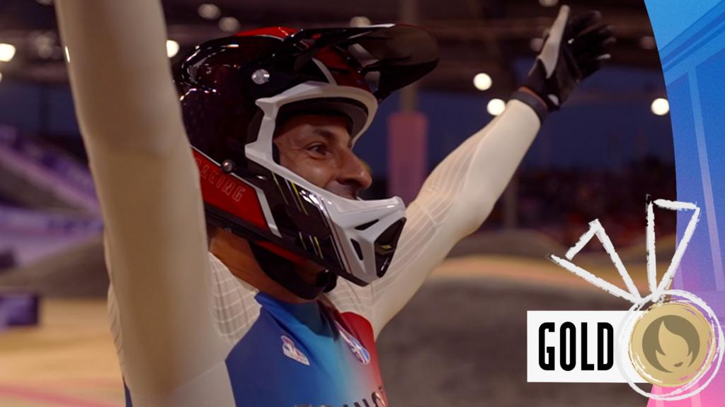 'What a race!' - France win all three men's BMX racing medals