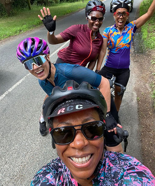 Slimming World member Ann Marie cycling