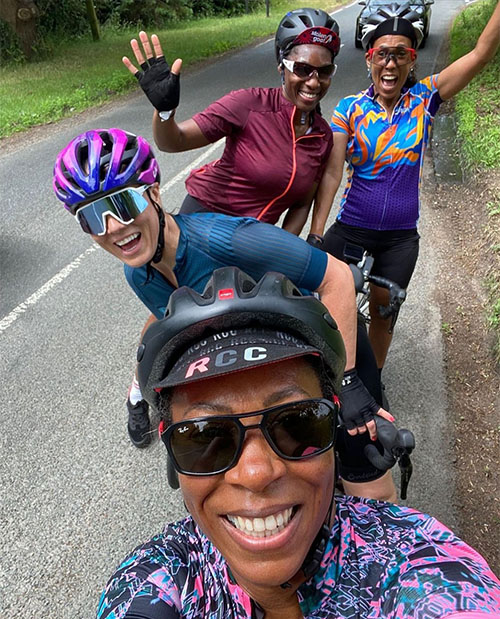 Slimming World member Ann Marie cycling