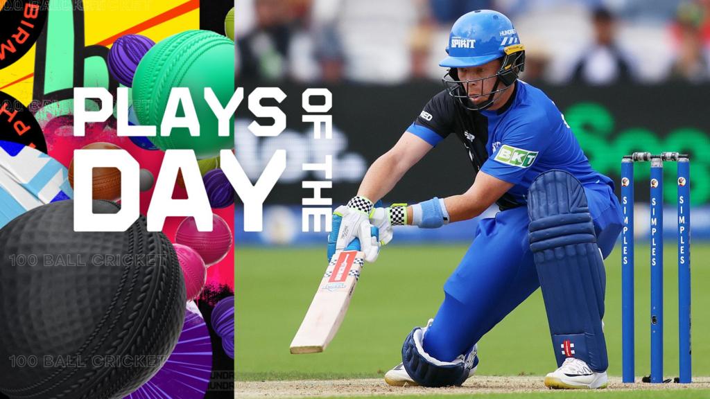 Big hits and great catches - The Hundred plays of the day