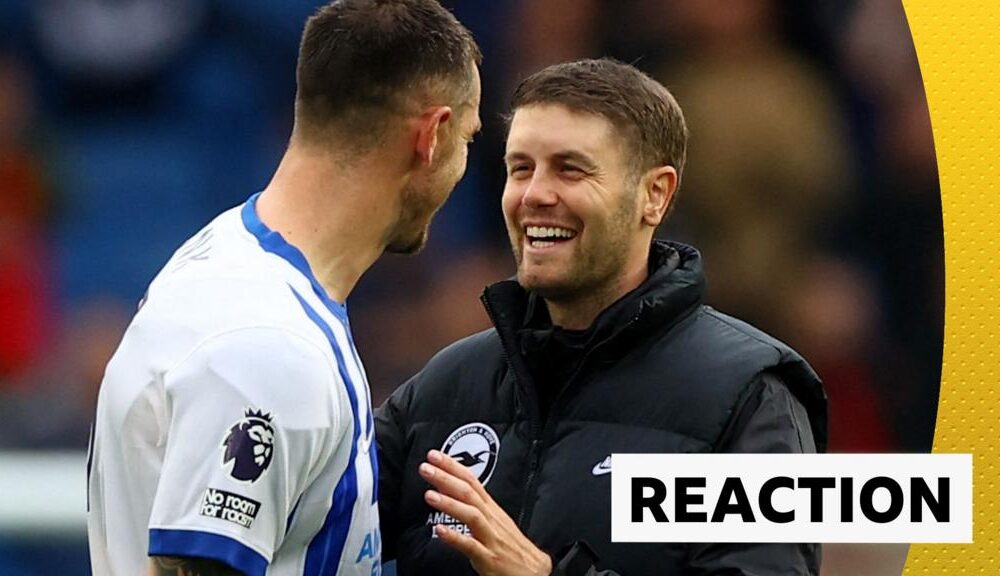 Brighton 2-1 Manchester United: Fabian Hurzeler post-match interview video