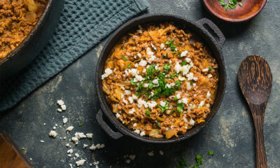 Greek One-Pan Lamb & Cabbage Bowl