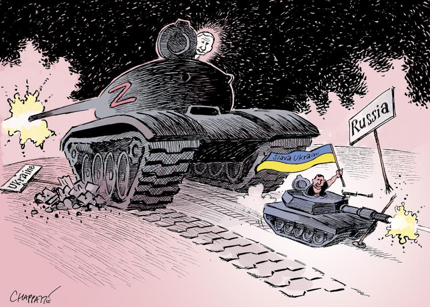 War in Ukraine Russia Kursk Patrick Chappatte