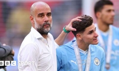 Julian Alvarez: Pep Guardiola says Manchester City forward wanted 'new challenge', says Pep Guardiola