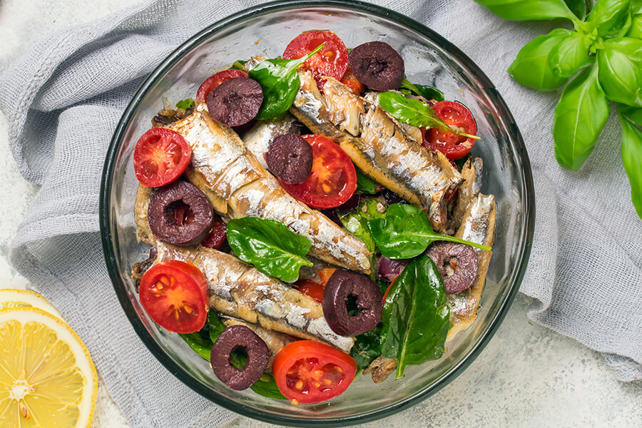 Keto Mediterranean Sardine Salad - Ruled Me