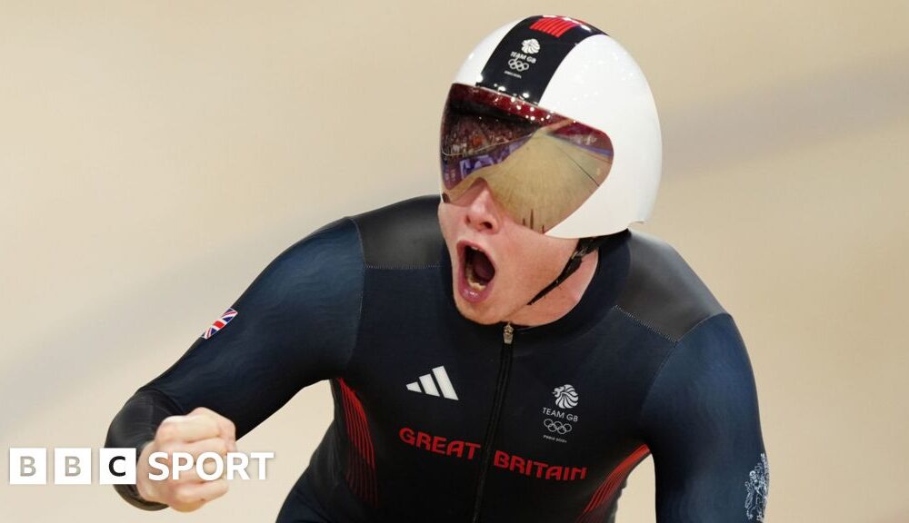 Olympic Games 2024: Jack Carlin helps GB to team sprint silver