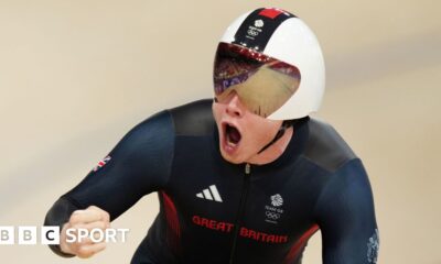 Olympic Games 2024: Jack Carlin helps GB to team sprint silver