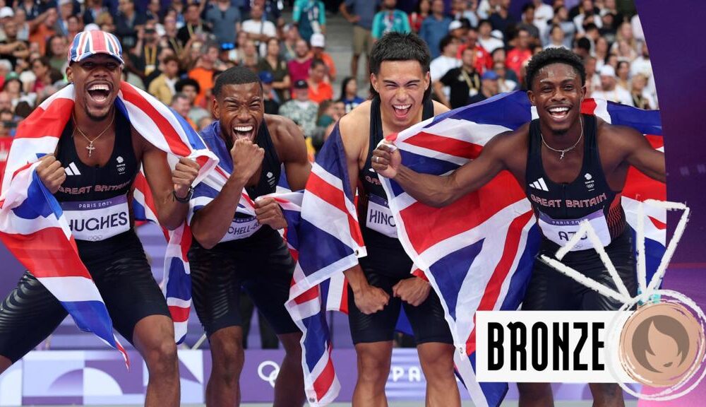 Olympics athletics highlights: Great Britain win bronze in men's 4x100m relay