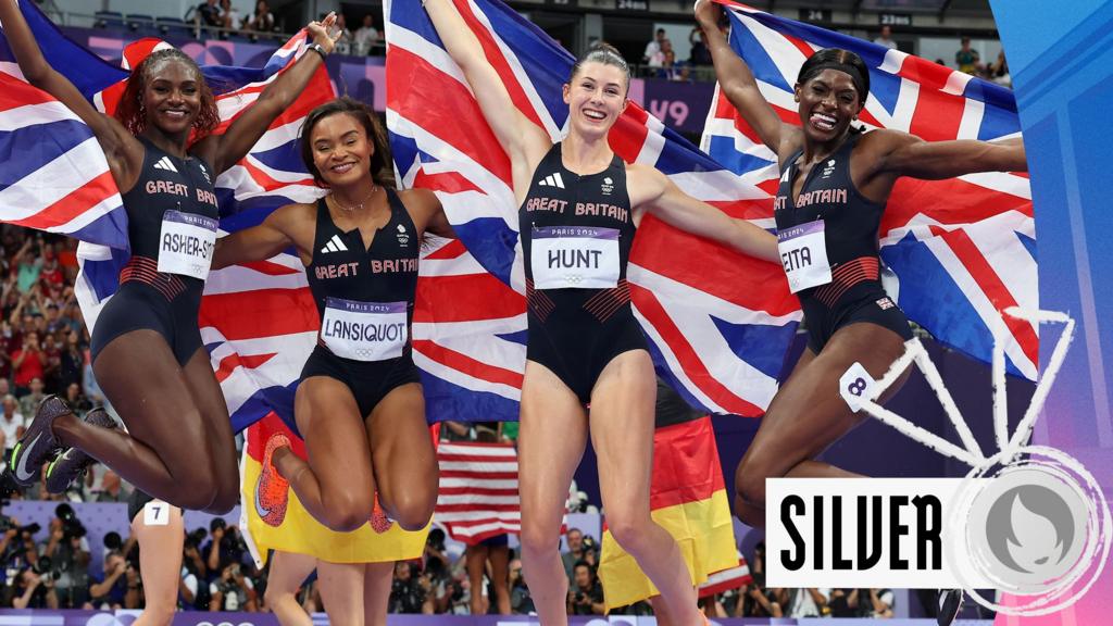 Olympics athletics highlights: Watch Great Britain win silver in women's 4x100m relay final