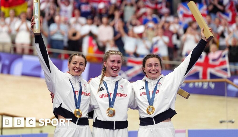 Olympics track cycling: Great Britain win women's team sprint gold