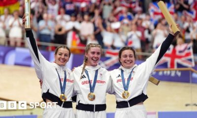 Olympics track cycling: Great Britain win women's team sprint gold