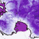 Map of 1950s ice sheet levels in antarctica