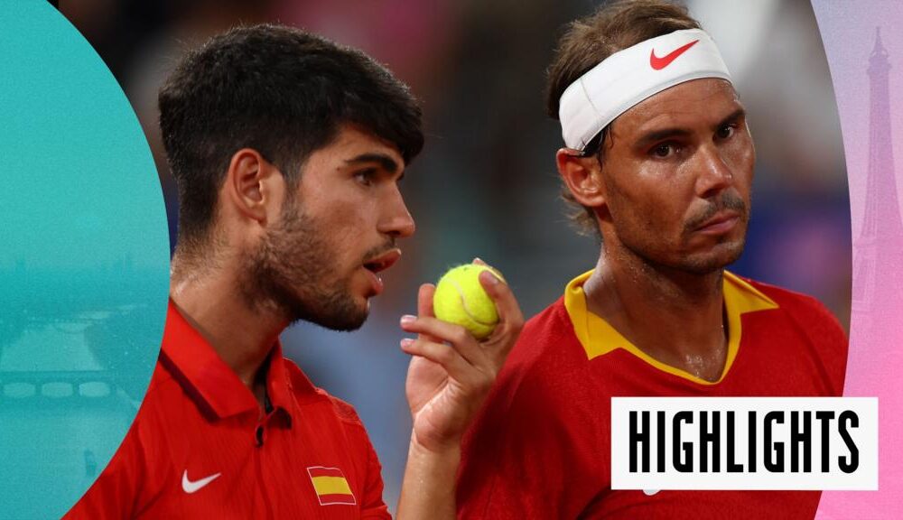 Paris 2022 Olympics tennis video highlights: Rafael Nadal and Carlos Alcaraz knocked out of men's doubles