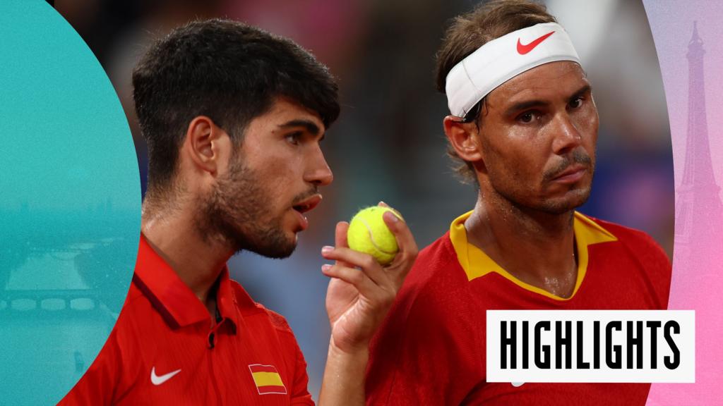 Paris 2022 Olympics tennis video highlights: Rafael Nadal and Carlos Alcaraz knocked out of men's doubles