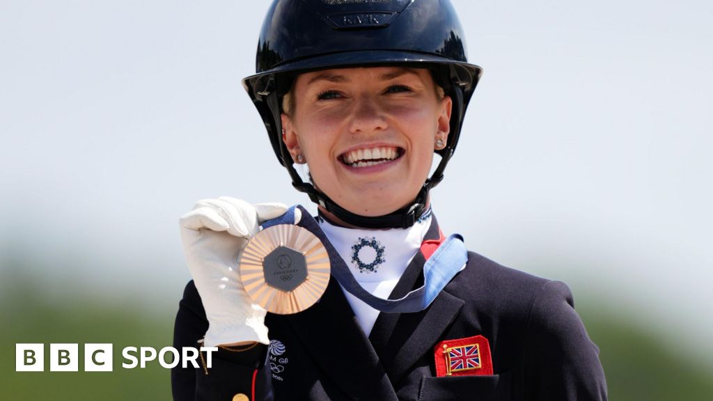 Paris 2024: Charlotte Fry wins Great Britain's fifth equestrian medal of Olympics