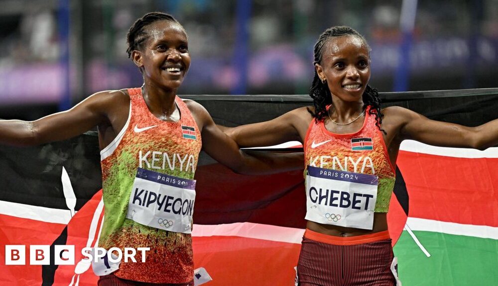 Paris 2024: Kenya's Beatrice Chebet wins 5,000m gold as Kipyegon gets silver