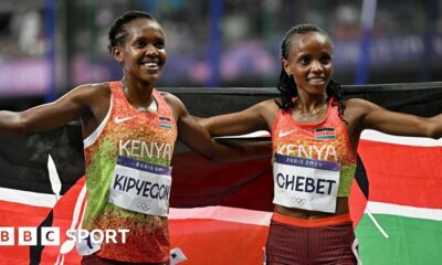 Paris 2024: Kenya's Beatrice Chebet wins 5,000m gold as Kipyegon gets silver