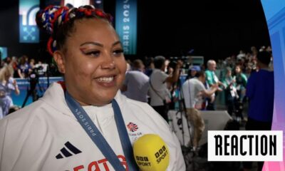 Paris 2024 Olympics video: Emily Campbell reacts to winning weightlifting bronze