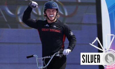 Paris 2024 video: GB's Kieran Reilly secures BMX silver with 'super technical' final run