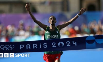 Paris Olympics: Emile Cairess fourth as Tamirat Tola wins men's marathon