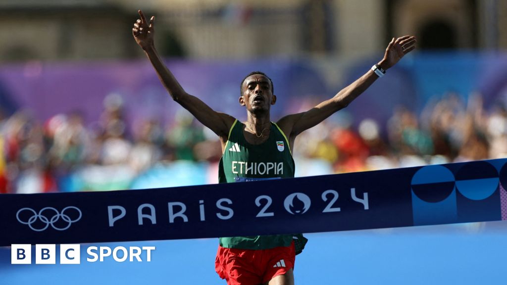 Paris Olympics: Emile Cairess fourth as Tamirat Tola wins men's marathon