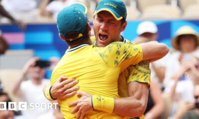 Paris Olympics tennis: Australia's Matthew Ebden and John Peers win men's doubles gold