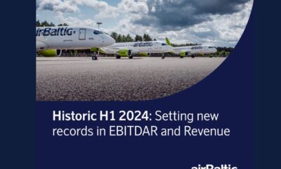 Record-breaking H1 2024 for airBaltic