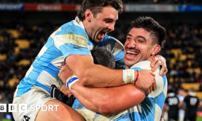 Rugby Championship: Argentina stun New Zealand in Wellington