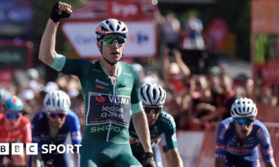 Vuelta a Espana 2024: Wout van Aert wins stage seven as Ben O'Connor leads