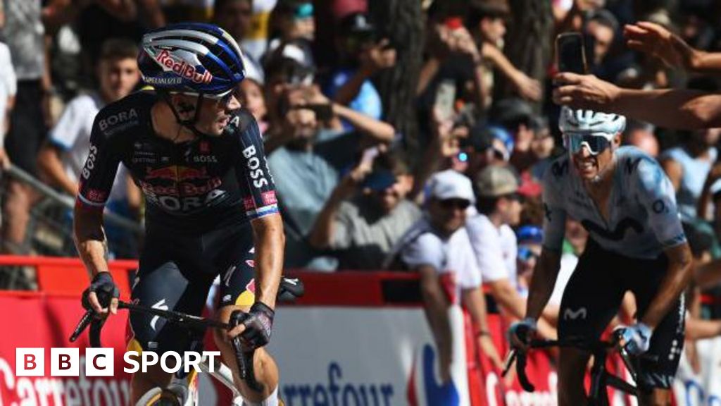 Vuelta a Espana: Primoz Roglic wins stage eight to close on Ben O'Connor