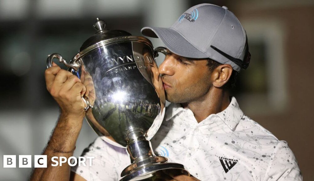 Wyndham Championship: Aaron Rai wins first PGA Tour title after leader Max Greyserman falters late on