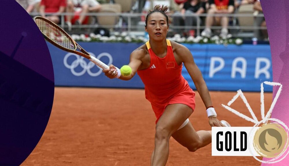 Zheng beats Vekic to win women's singles tennis gold for China