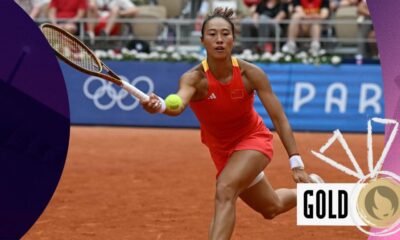 Zheng beats Vekic to win women's singles tennis gold for China