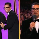 Emmys: Dan and Eugene Levy’s FUNNIEST Hosting Moments