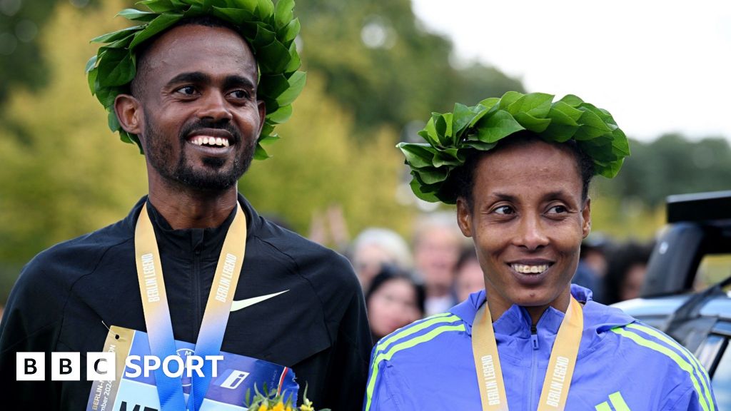 Berlin Marathon: Ethiopia's Milkesa Mengesha & Tigist Ketema win men's and women's races