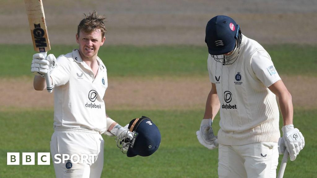 County Championship: Middlesex promotion hopes end despite Robson ton