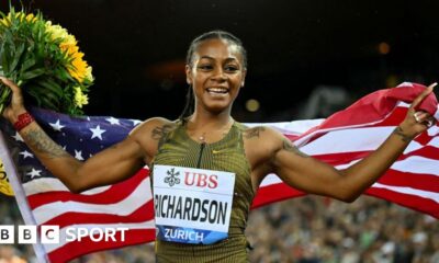 Diamond League: Sha'Carri Richardson beats Julien Alfred in Zurich