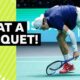 Jack Draper smashes racquet after losing opening set to Felix Auger-Aliassime