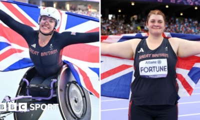 Paralympics 2024: Hannah Cockroft and Sabrina Fortune start GB gold rush in Paris