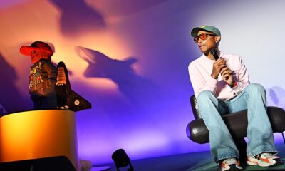 Pharrell Williams Talks New Lego Set and 'Piece by Piece' in Paris