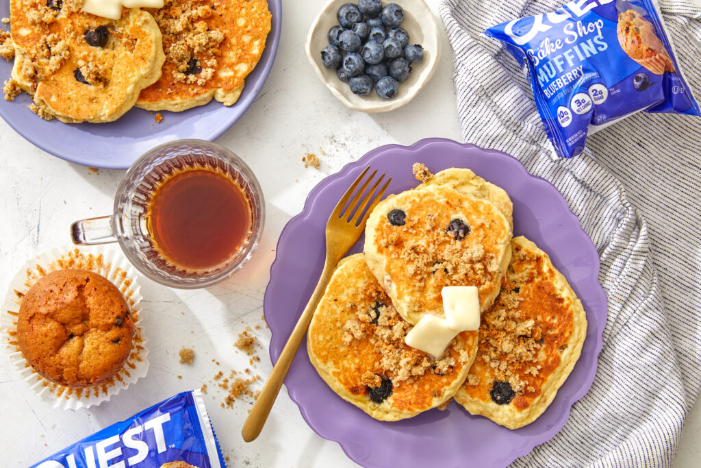 Quest Blueberry Muffin Pancakes Recipe